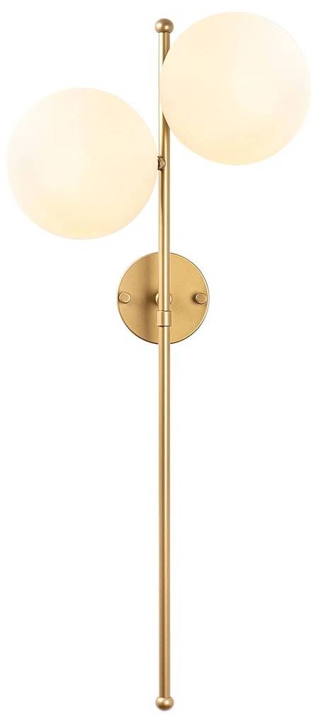 Aplique de Parede Fazli – Dourado Brilhante – 32 x 27 x 72 cm