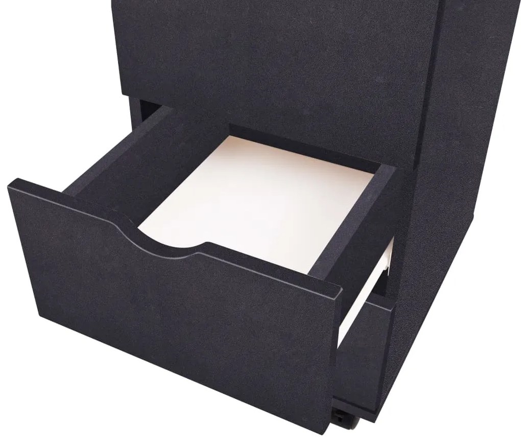 Unidade de gavetas 33x45x60 cm preto