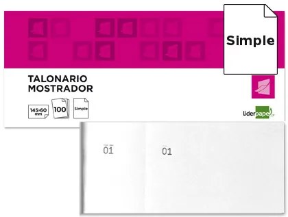 Bloco de Talões 1/3 Branco