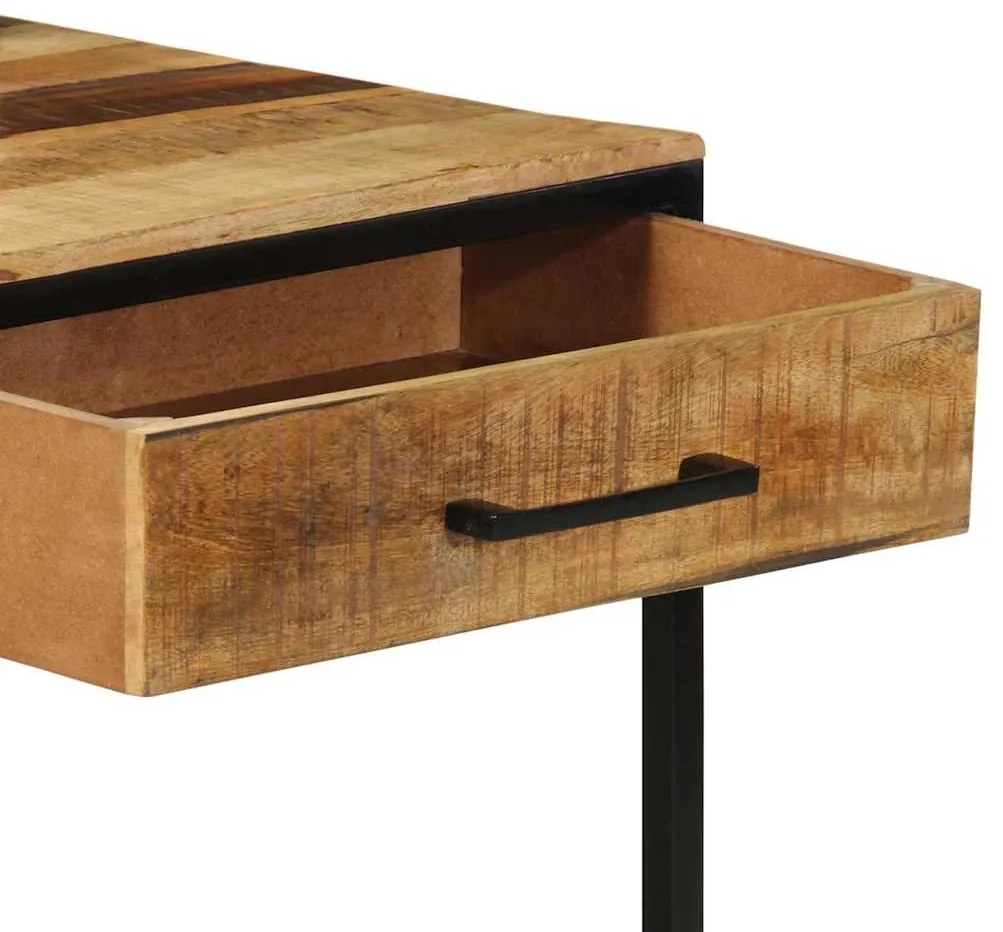 Mesa de Consola 100x55x75 cm Madeira Rústica Sólida de Manga