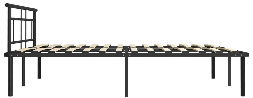 Estrutura de cama metal 200x200 cm preto