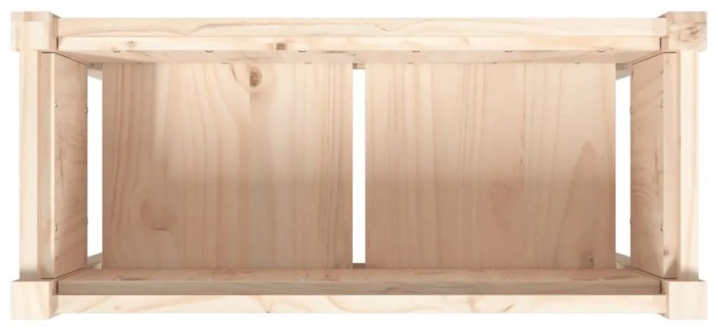 Vaso/floreira de jardim com pernas 70x31x70 cm pinho maciço