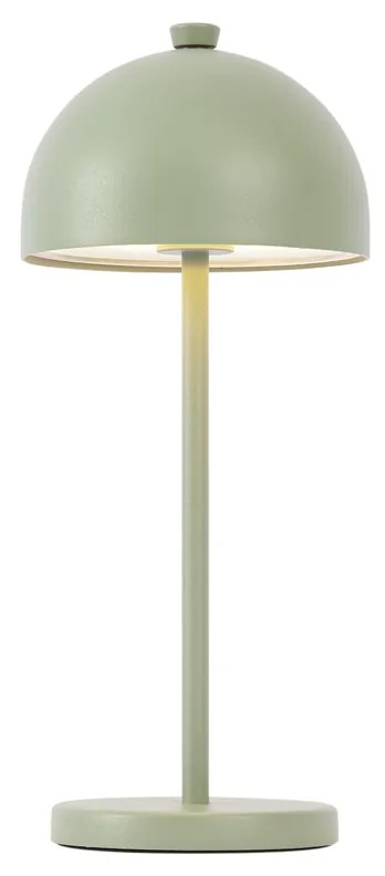 Candeeiro de Mesa Verde Incl. LED IP54 Recarregável com Estação de Carregamento - Squirrel Moderno