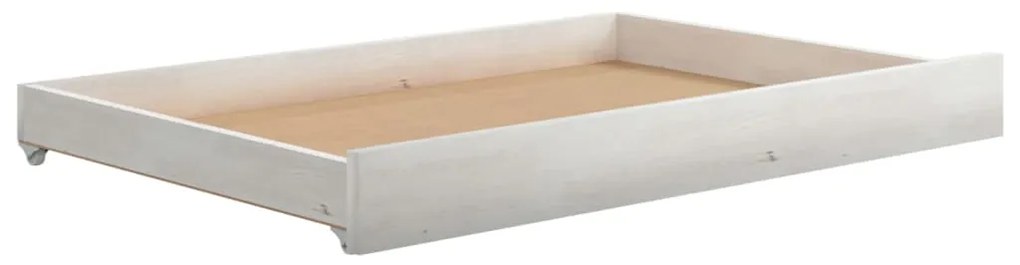 Estrutura sofá-cama de puxar 2x(90x200) cm pinho maciço branco