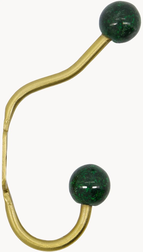 Cabide de parede em metal artesanal Ball, conjunto de 2
