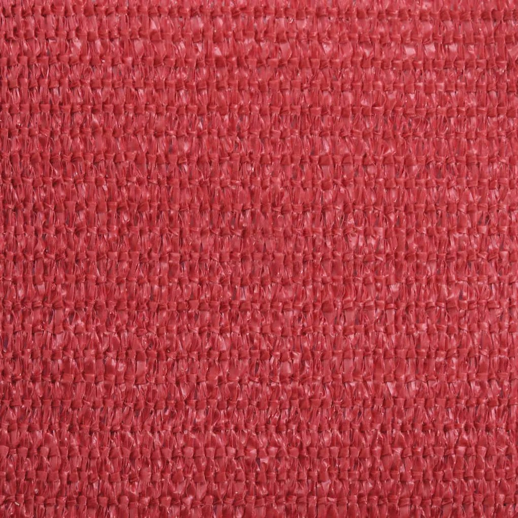 Para-sol estilo vela 160 g/m² 3,5x5 m PEAD vermelho