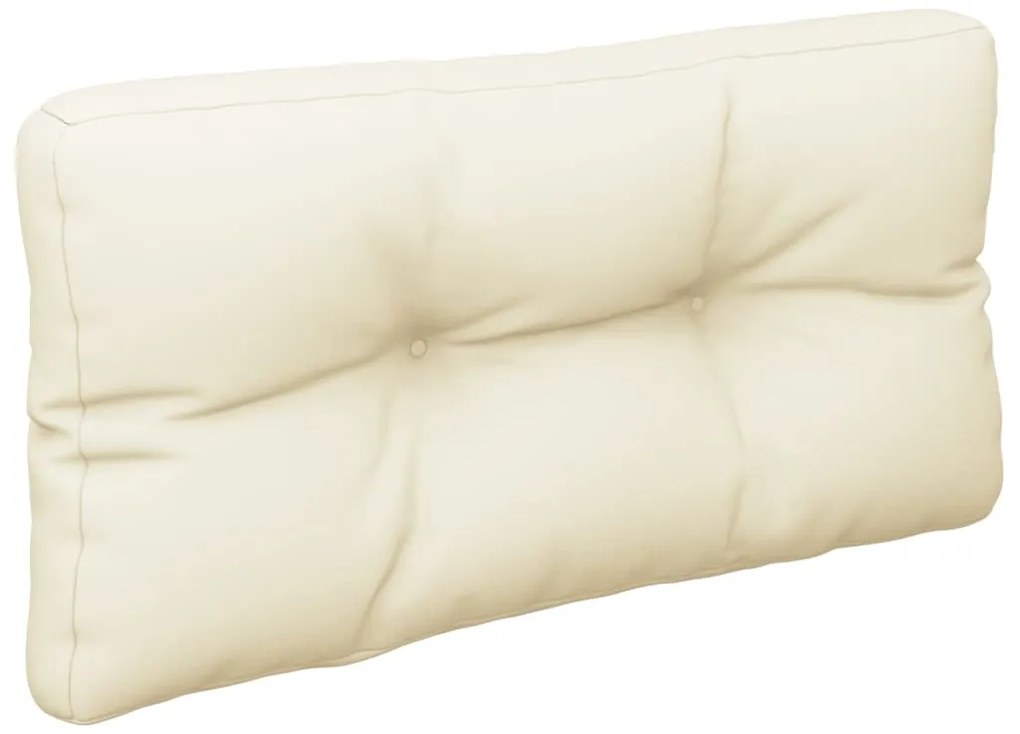Almofadão para sofá de paletes 80x40x12 cm tecido creme