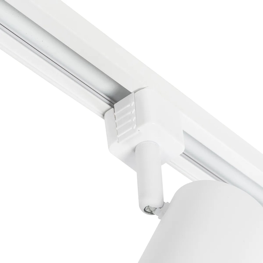 Sistema de iluminação de trilho inteligente com 10 focos branco 1-fase incl. 10 Wifi GU10 50mm - Iconic Jeana