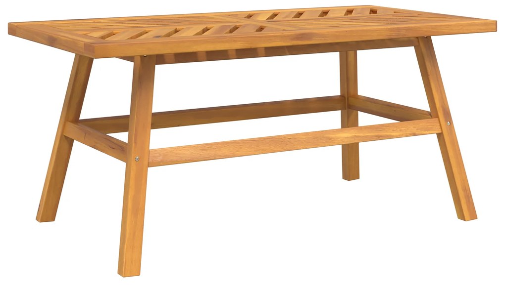 Conjunto de Lounge para Jardim de 3 Peças Madeira Sólida de Acácia