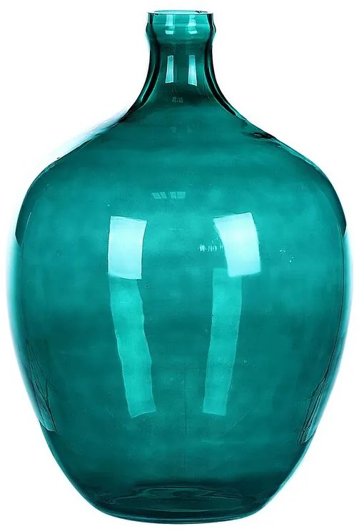 Vaso de vidro turquesa 39 cm ROTI Beliani