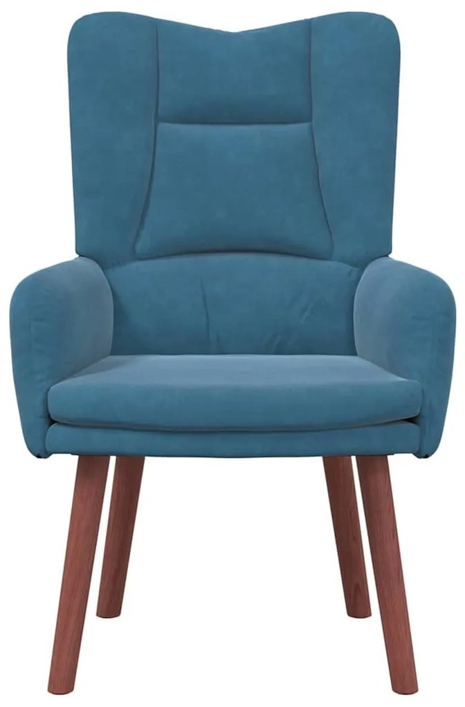 Poltrona Relaxante Velvet Azul
