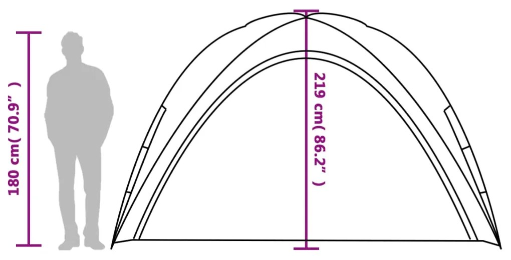 Tenda de festas impermeável azul