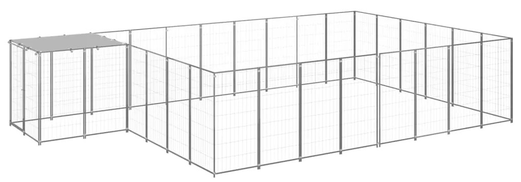 Canil 15,73 m² aço prateado