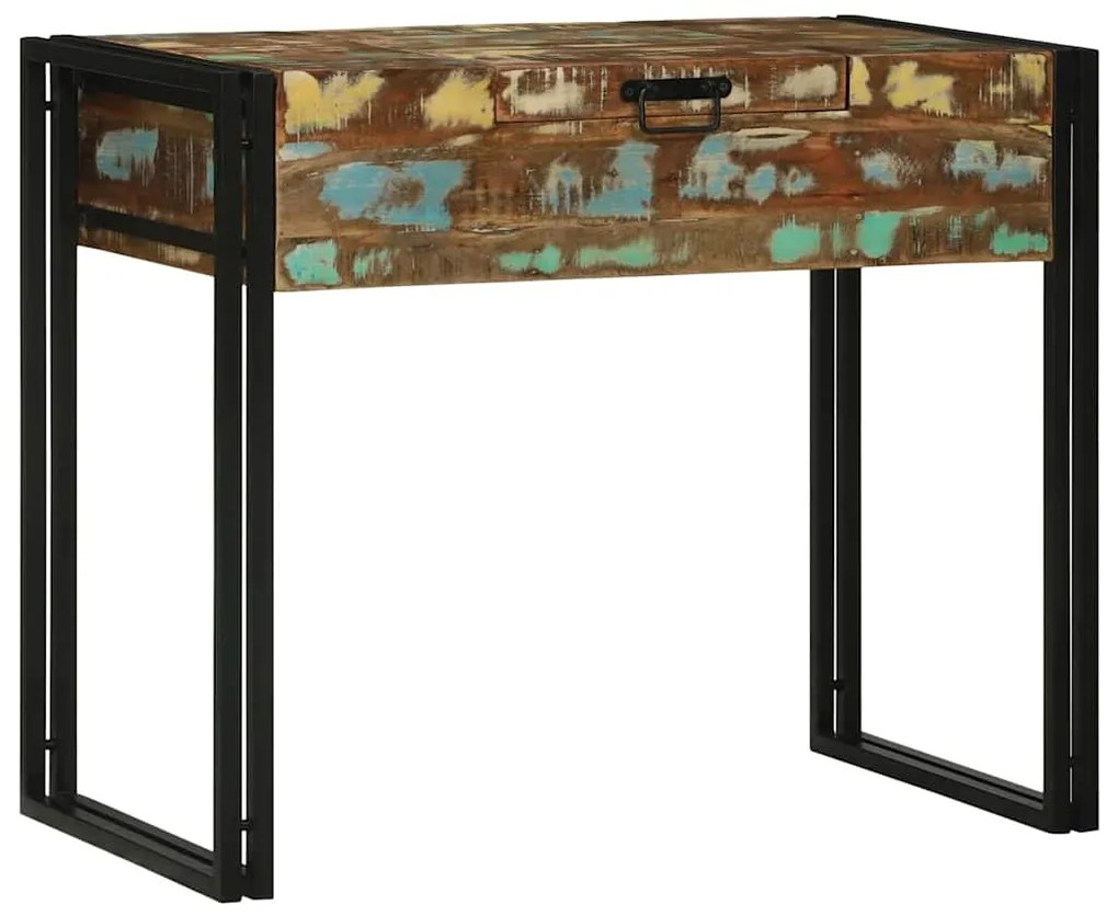 Mesa de Maquilhagem 90x50x75 cm Madeira Sólida Recuperada