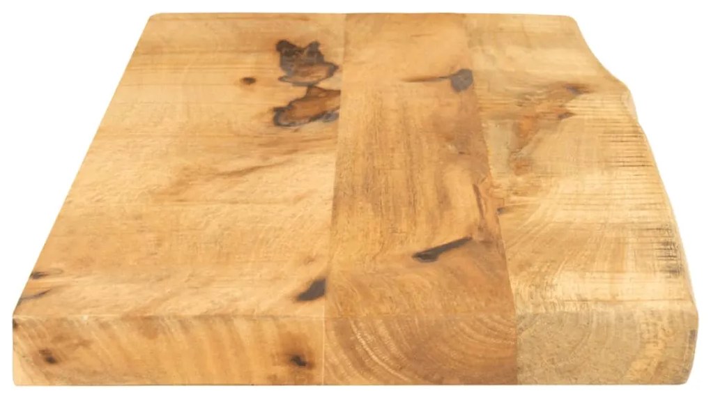 Tampo de mesa c/ borda viva 70x30x3,8cm mangueira áspera maciça