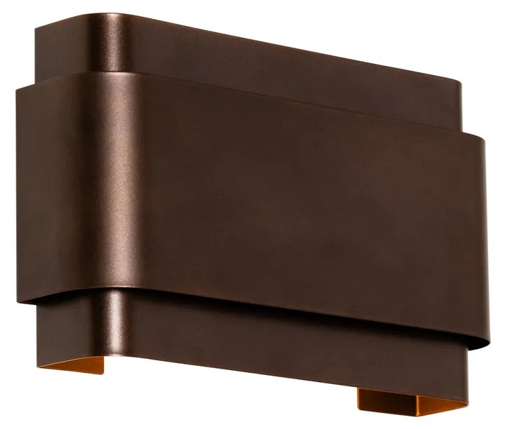 Candeeiro de parede industrial bronze escuro 2 luzes - Coen