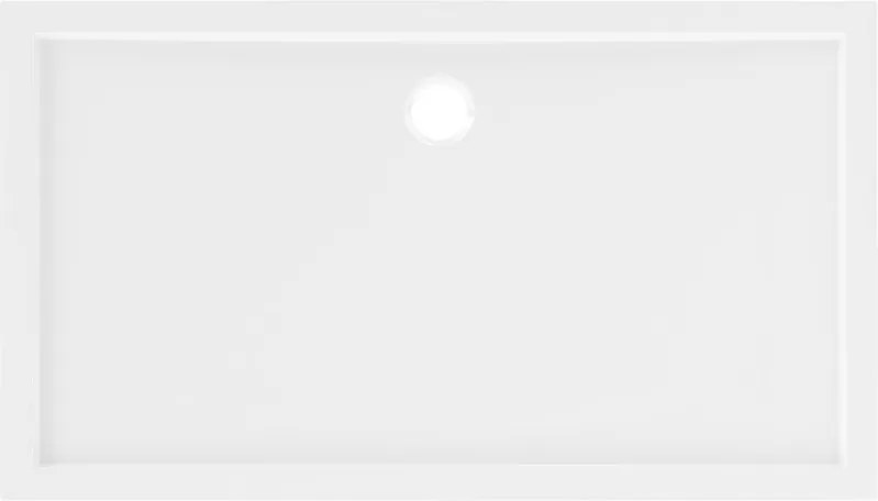 Mexen Flow base de duche retangular slim 160 x 100 cm, branco brilhante - 46R101016