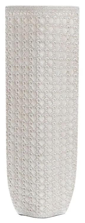 Vaso DKD Home Decor Branco Resina Moderno (17 x 10 x 47 cm)