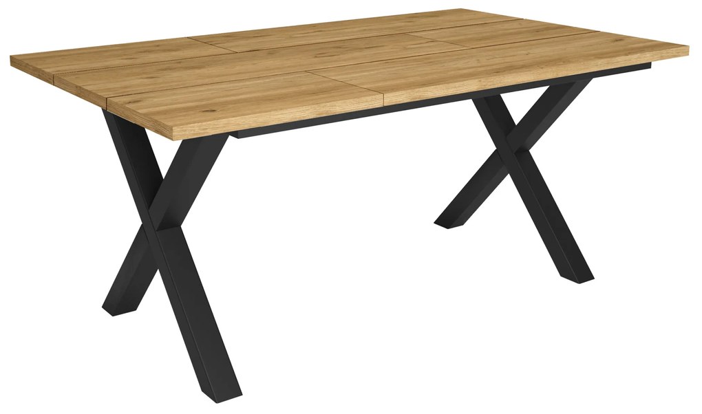 Mesa de sala de jantar | 8 pessoas | 170 | Robusto e estável graças à sua estrutura e pernas sólidas | Ideal para reuniões familiares | Oak | Estilo i