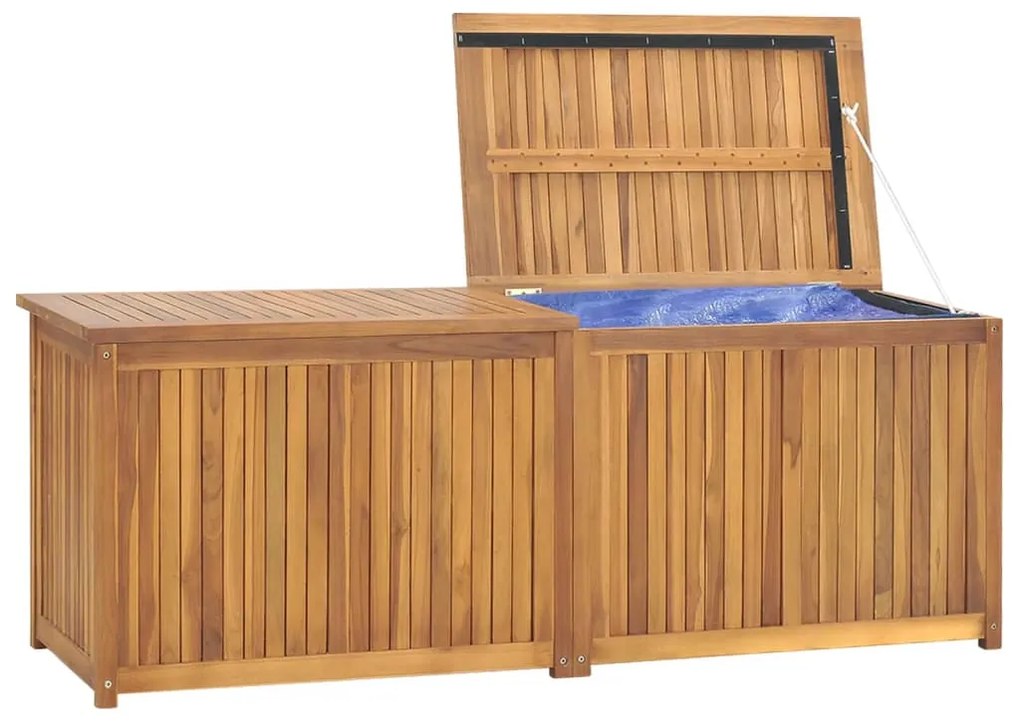 Caixa para jardim 150x50x55 cm madeira de teca maciça