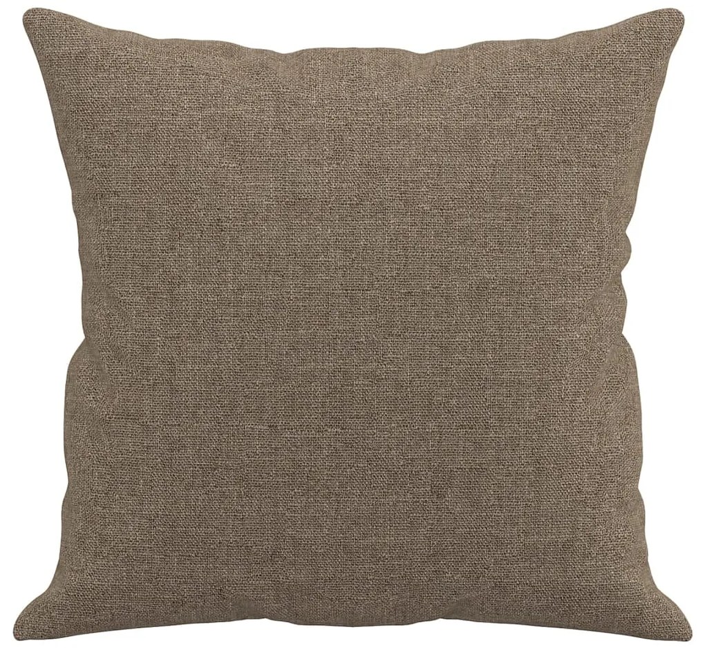 Almofadas decorativas 2 pcs 40x40 cm tecido cinza-acastanhado