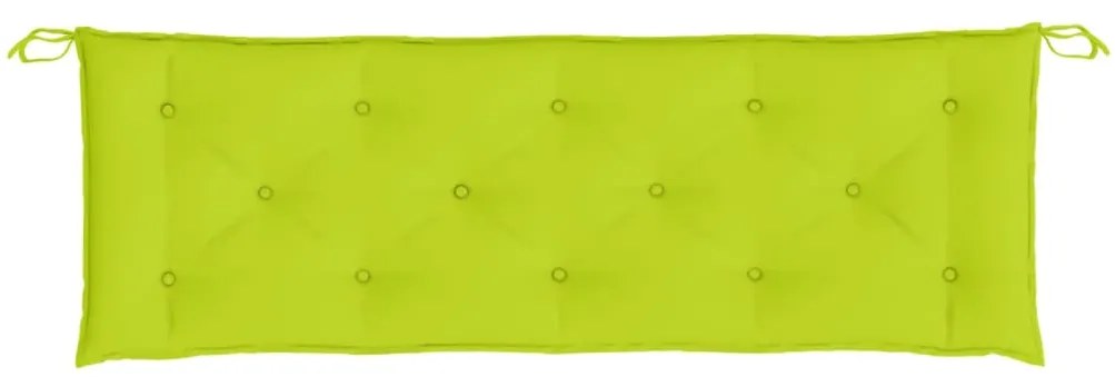 Almofadões banco jardim 2 pcs tecido oxford verde brilhante