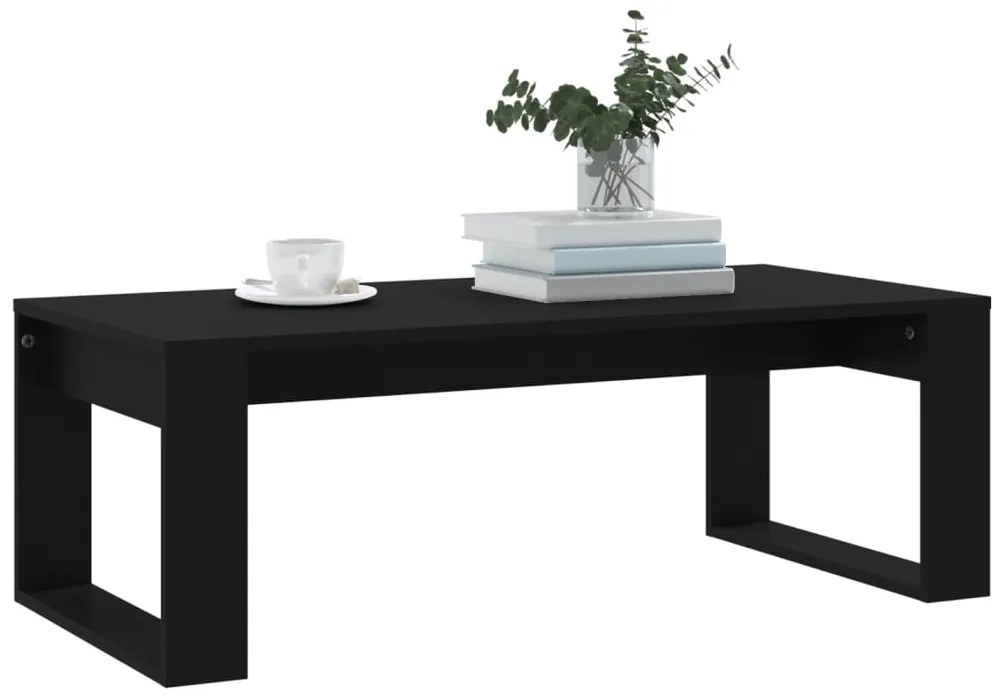 Mesa de centro 102x50x35 cm derivados de madeira preto