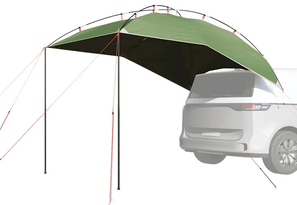vidaXL Tenda de carro impermeável verde