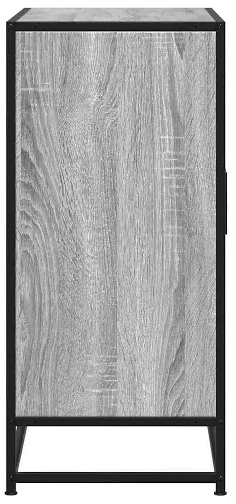 Aparador 68x35x76 cm deriv. de madeira/metal cinzento sonoma