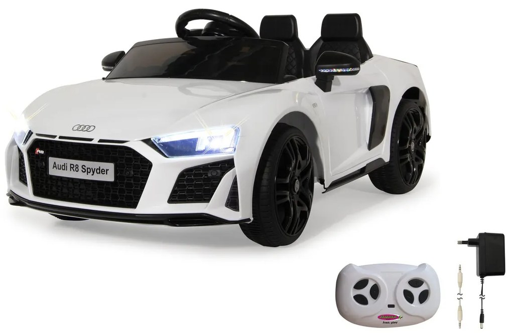 Carro elétrico infantil 12V Audi R8 Spyder V10 performance quattro branco