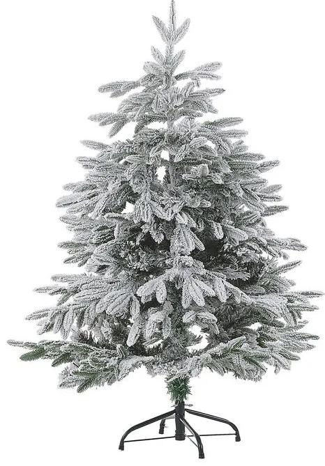 Árvore de natal com efeito de neve 120 cm branca BASSIE Beliani