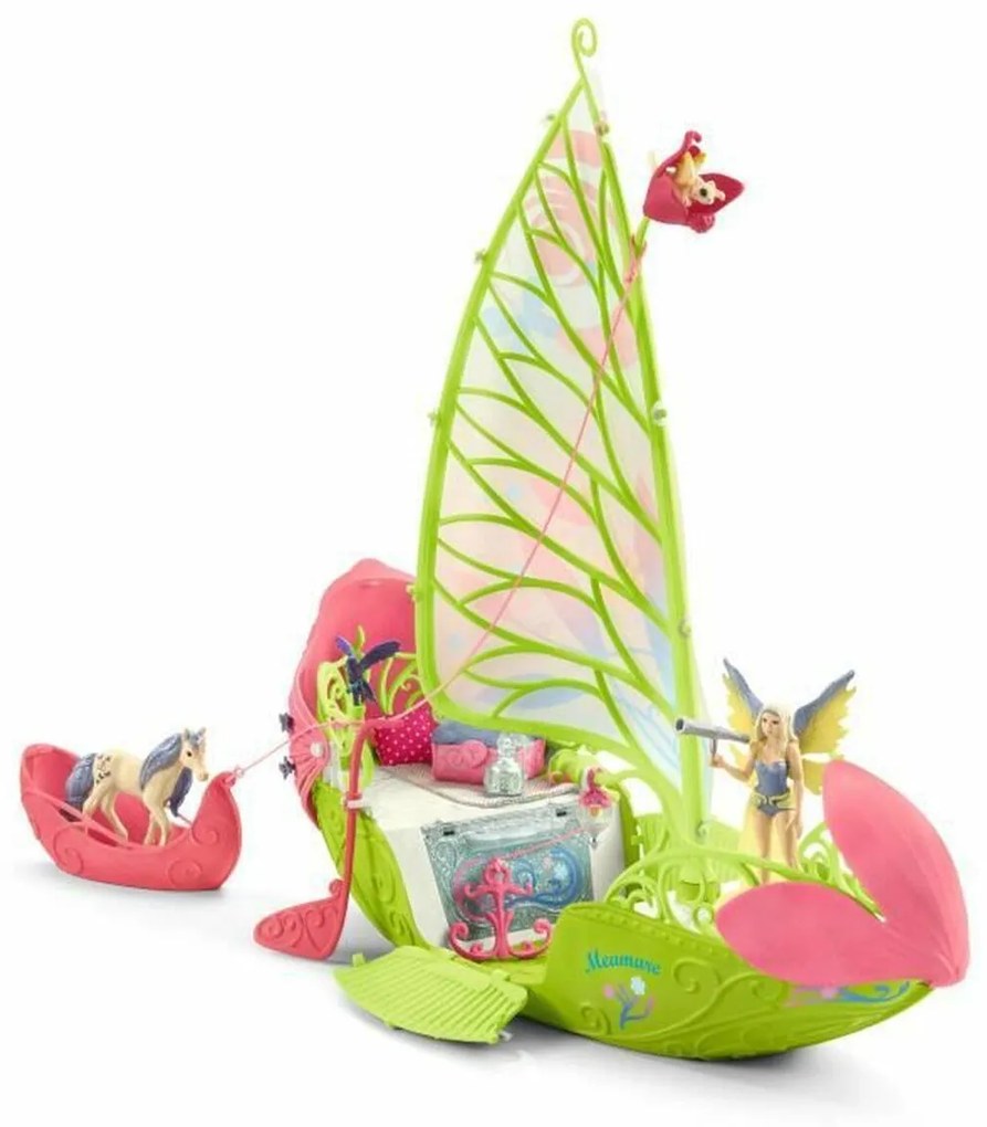 Playset Schleich Sera's Magical Flower Boat Cavalo Plástico