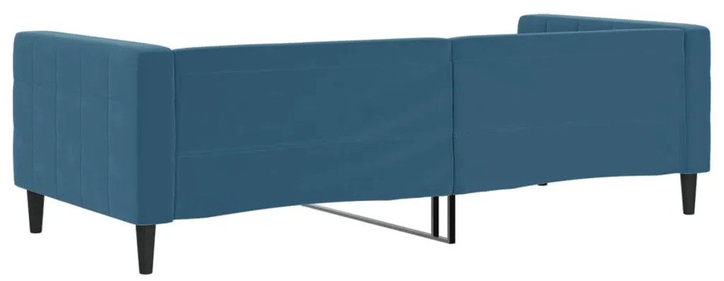 Sofá-cama 90x200 cm veludo azul