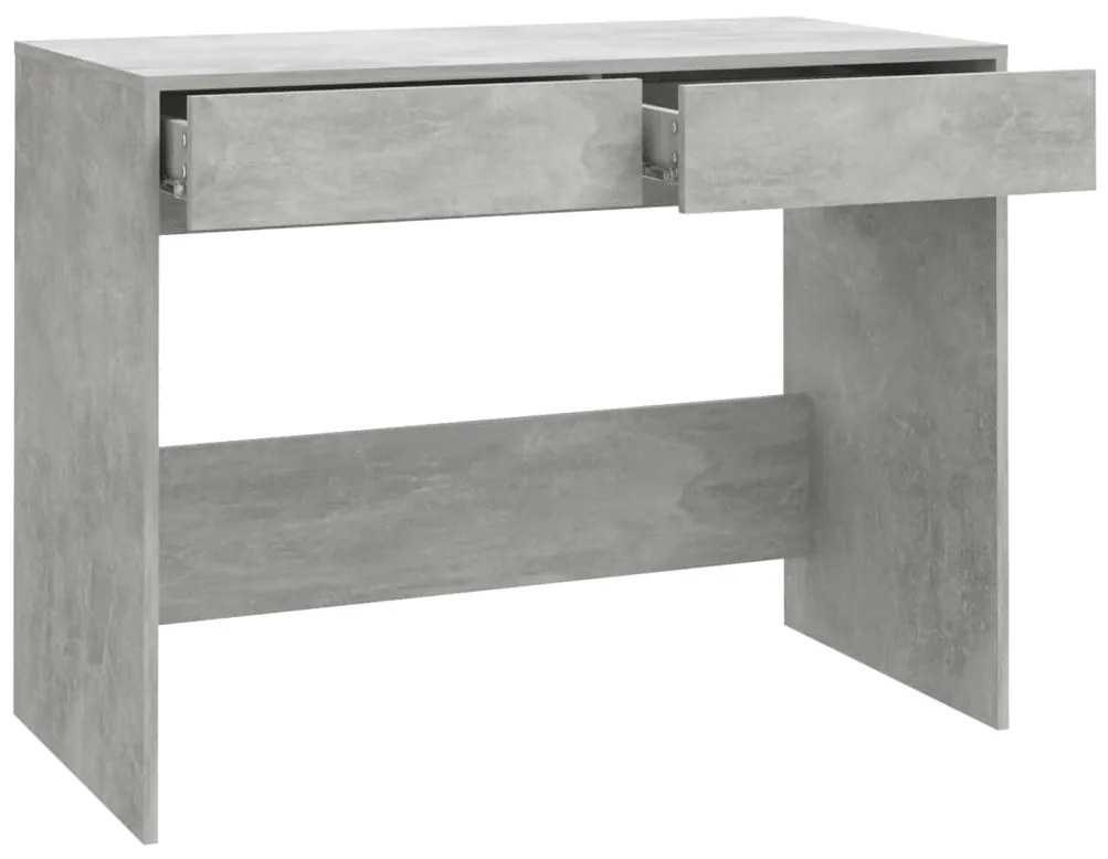 Secretária 101x50x76,5 cm derivados de madeira cinza cimento