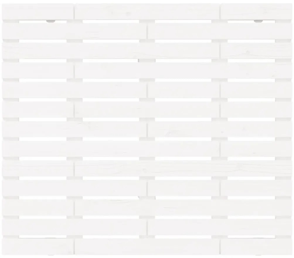 Cabeceira de parede 96x3x91,5 cm pinho maciço branco