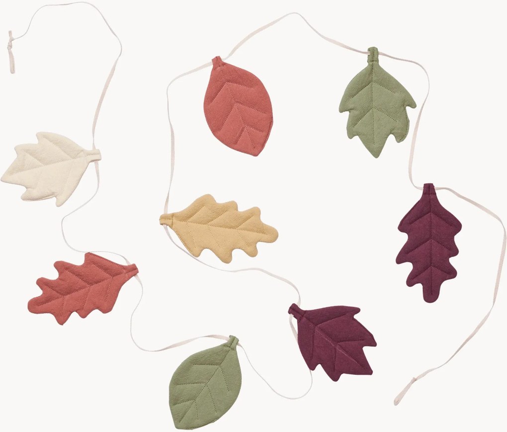 Grinalda para crianças em algodão Leaf