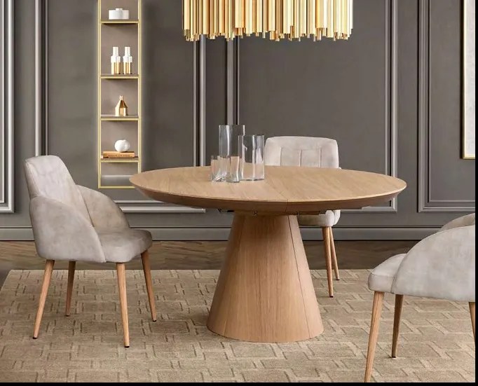 Mesa de Jantar Corvo Fixa Red. Pé Cone