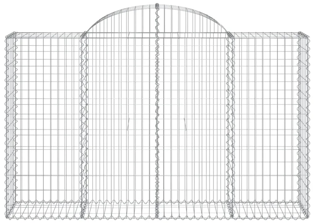 Cestos gabião arqueados 5pcs 200x50x120/140cm ferro galvanizado