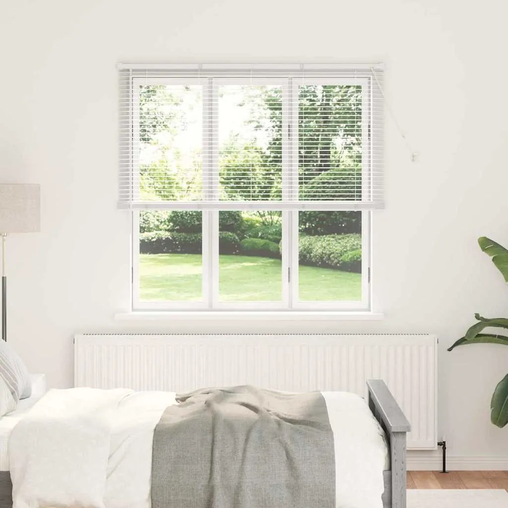 vidaXL Persianas venecianas Manual Branco 175 x 150 cm Alumínio