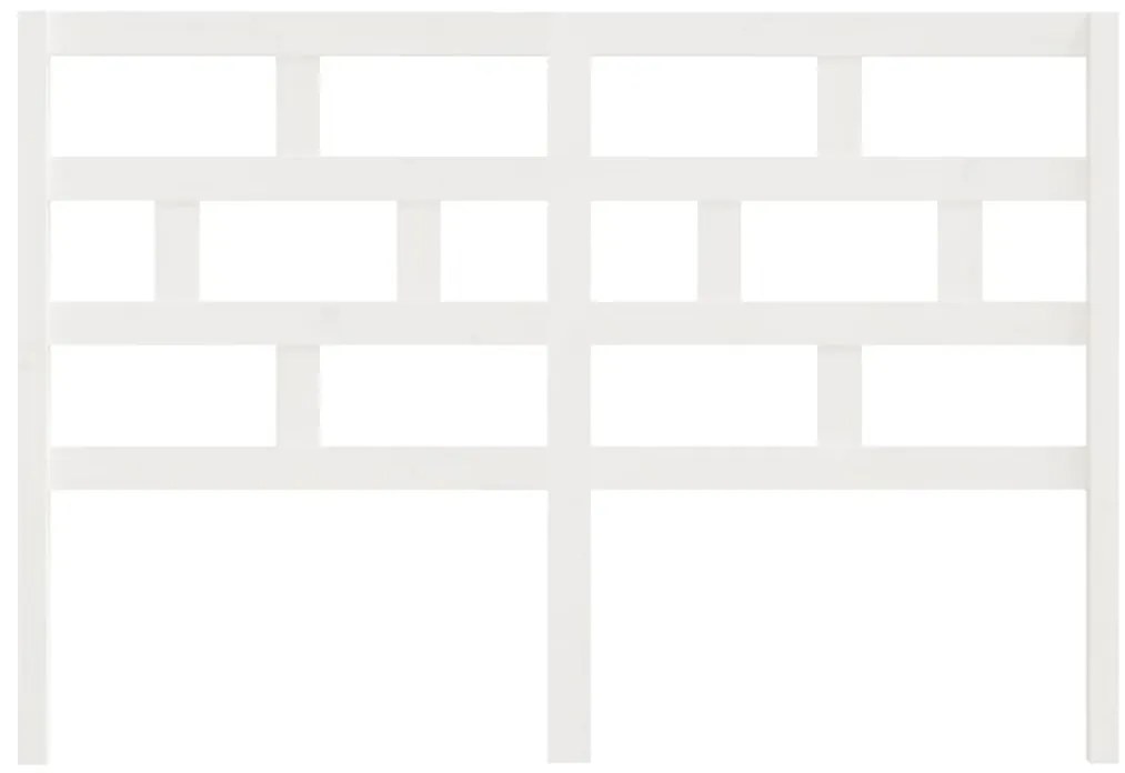 Cabeceira de cama 156x4x100 cm pinho maciço branco
