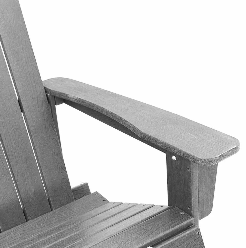 Cadeira de balanço Adirondack Cinzento-Claro 73.5x92x90 cm HDPE
