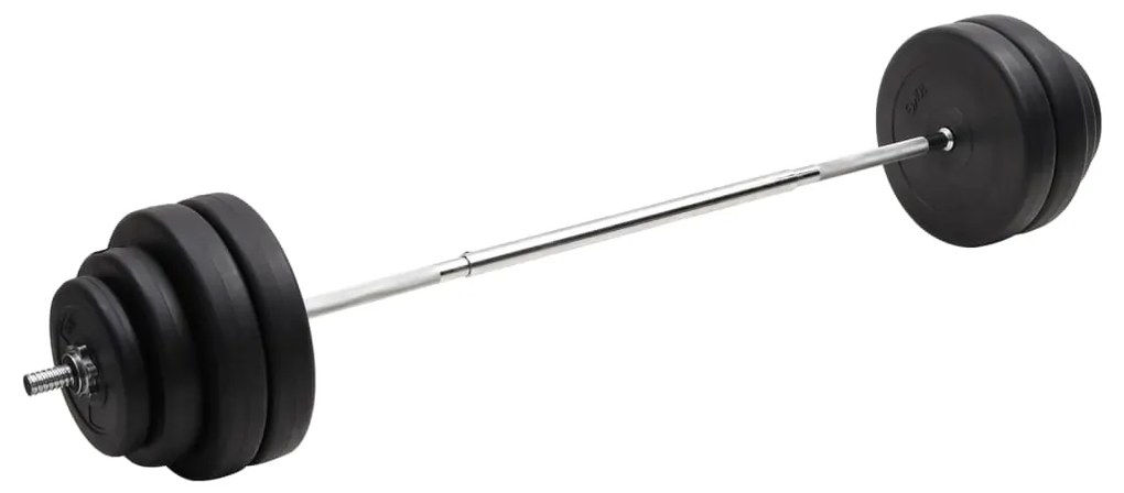 3145020 vidaXL Barra com discos 60 kg