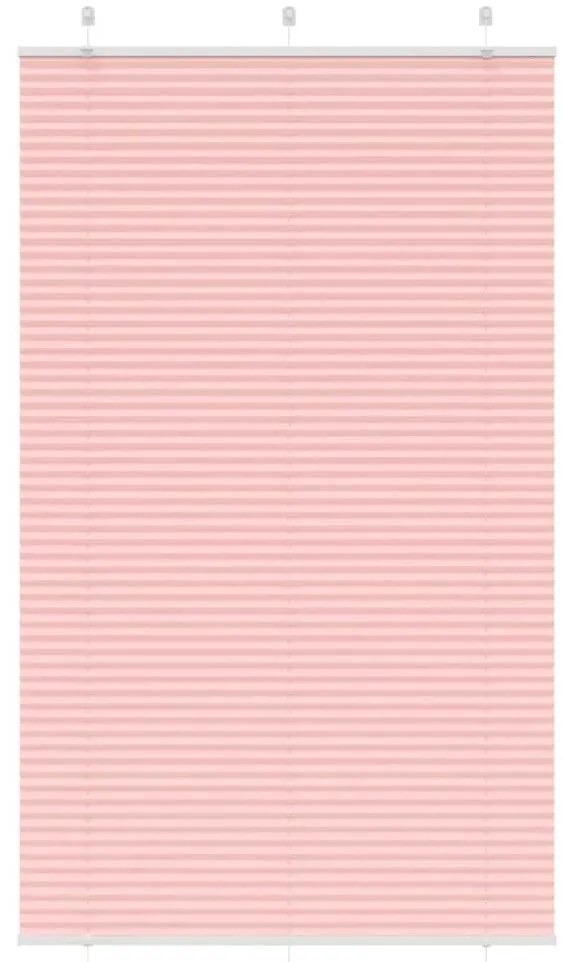 Rosa Plissada Cega 115x200 cm Largura Tecido 114,4cm Poliéster