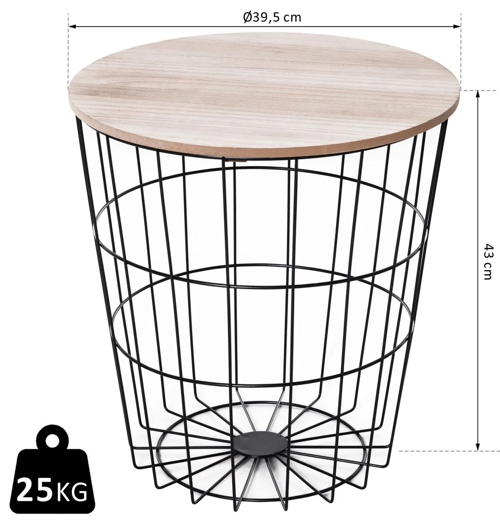 Mesa de centro para sofá Com espaço de armazenamento Estilo Industrial