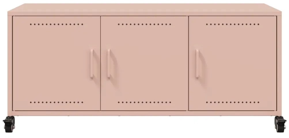Móvel de TV 100,5x39x43,5 cm aço rosa