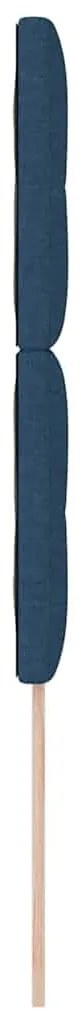 Cabeceira vidaXL Botões Almofadados Azul 90 cm Tecido