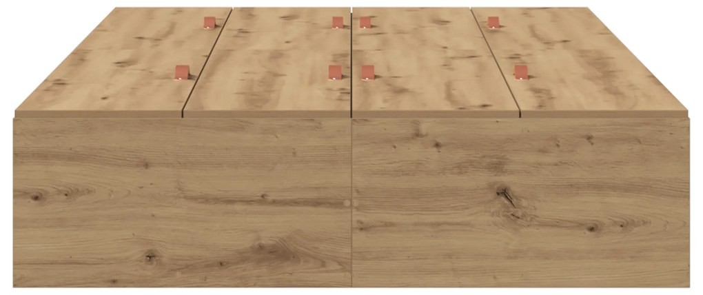 Cama de Armazenamento vidaXL Artisan Carvalho 120x190 cm