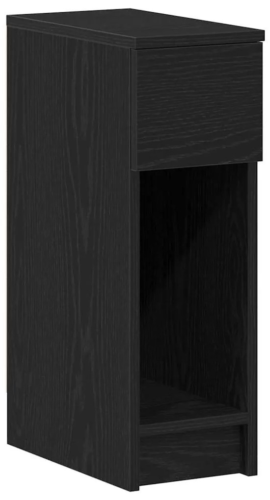 Mesas de cabeceira com gaveta 2 pcs 20x36x60 cm carvalho preto