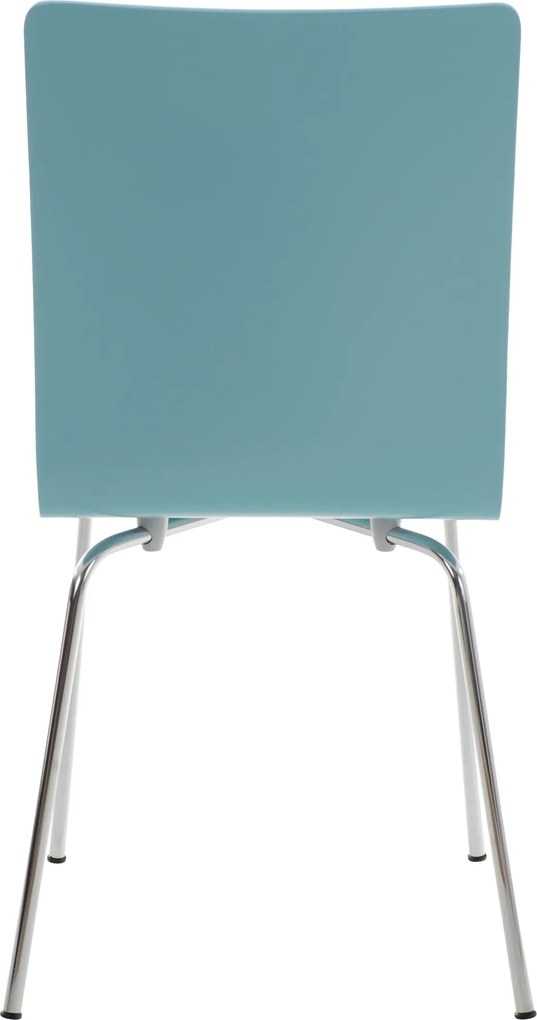 Conjunto de 4 cadeiras de cozinha e sala de jantar Pepe 43 x 87 x 47 cm Azul