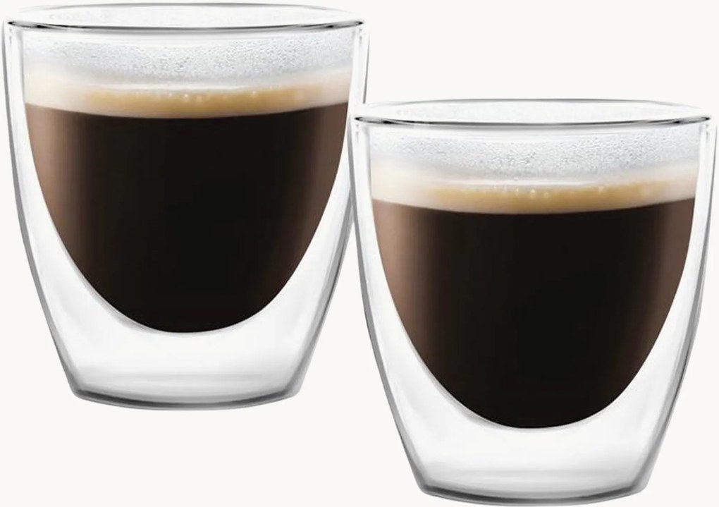 Copos de café expresso de parede dupla Amo, conjunto de 2